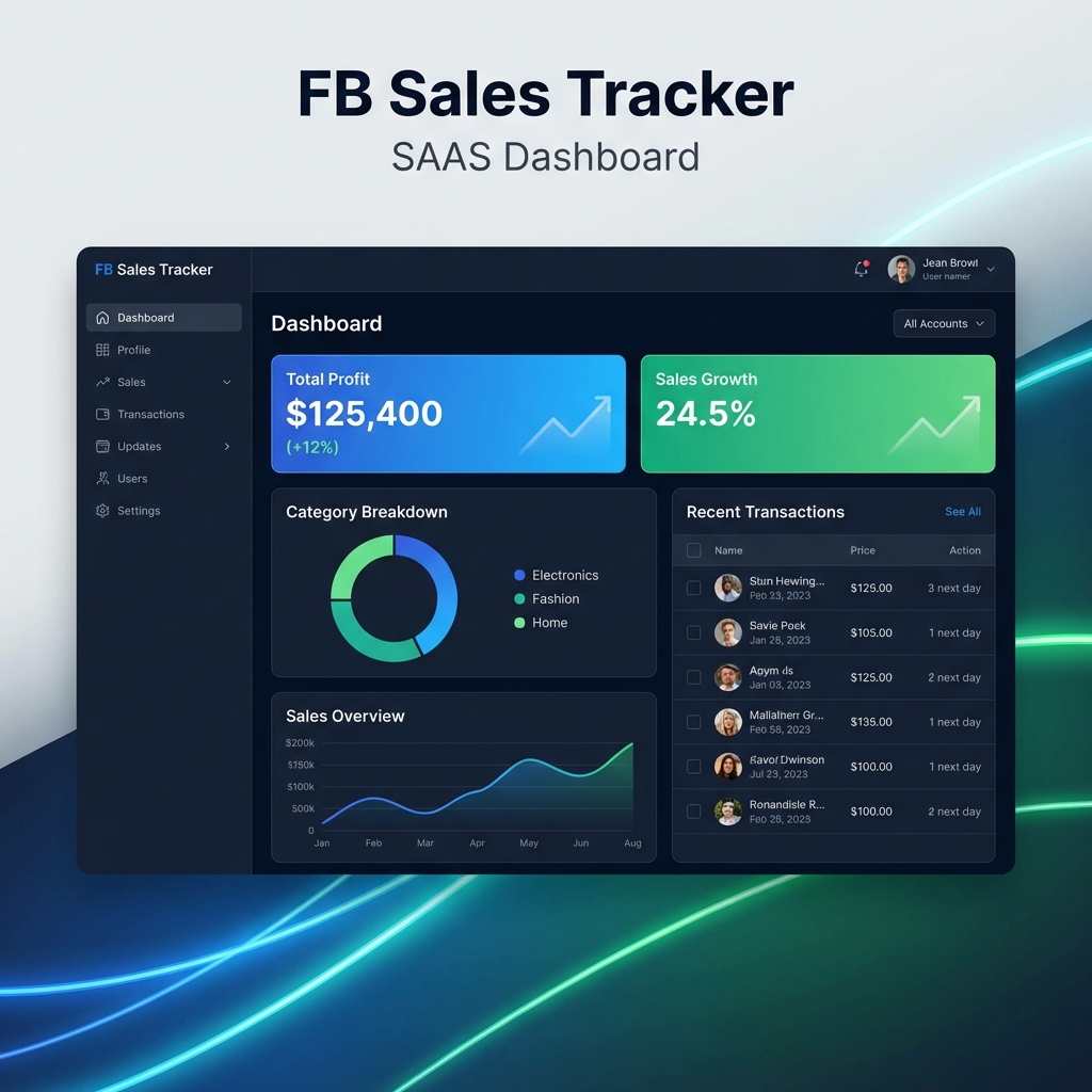 FB Sales Tracker Dashboard